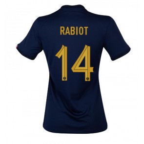 France Adrien Rabiot #14 Replica Home Stadium Shirt for Women World Cup 2022 Short Sleeve